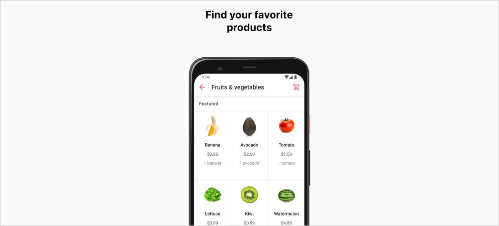 grocery app development
