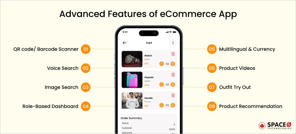 Advanced Features of eCommerce App