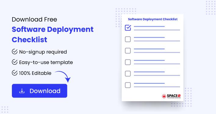 Download Free Software Deployment Checklist