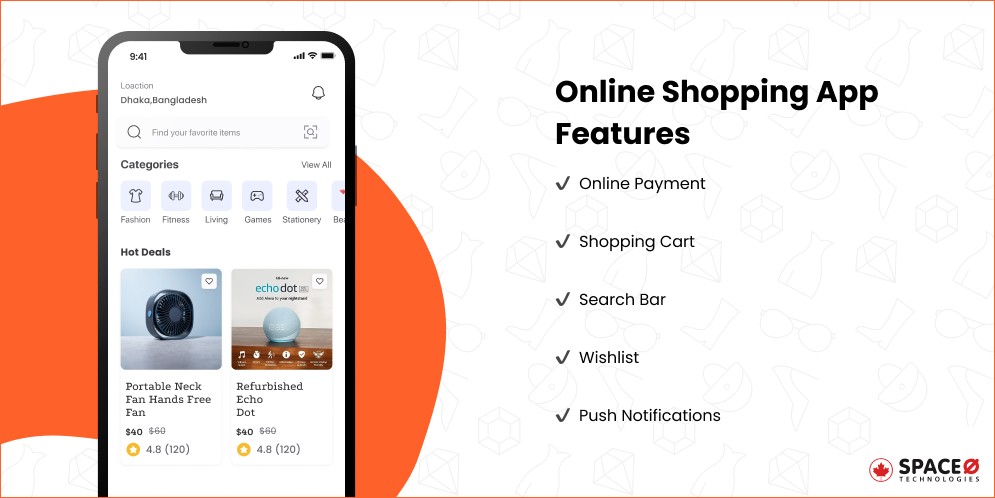 Online Shopping App Features