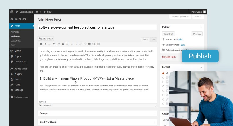 Corporate Website with Custom CMS