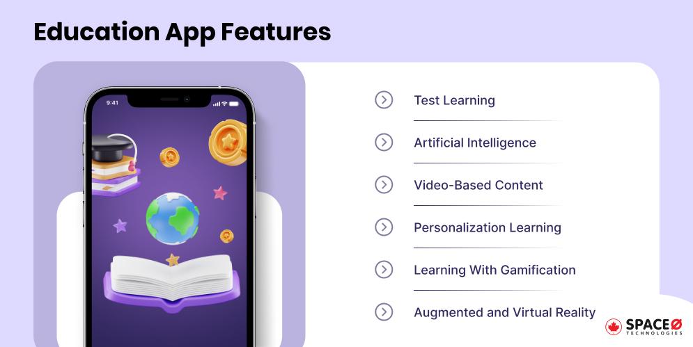 What are the Unique Features of the Education App_