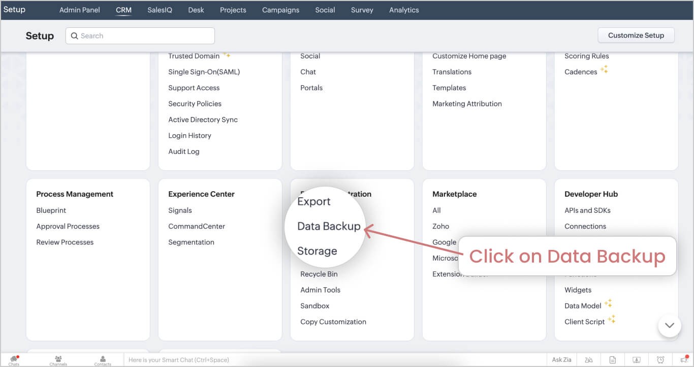 Export Your Data From Zoho CRM