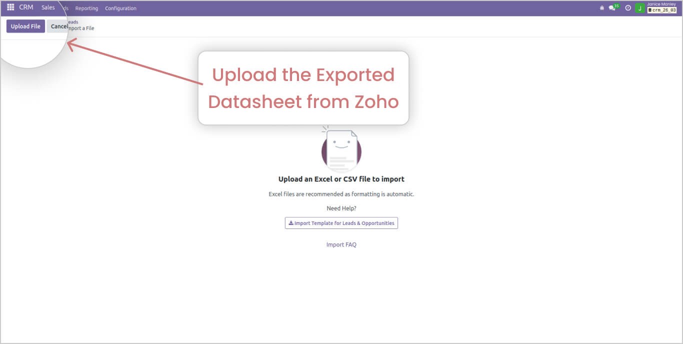 Import Data into Odoo CRM 2