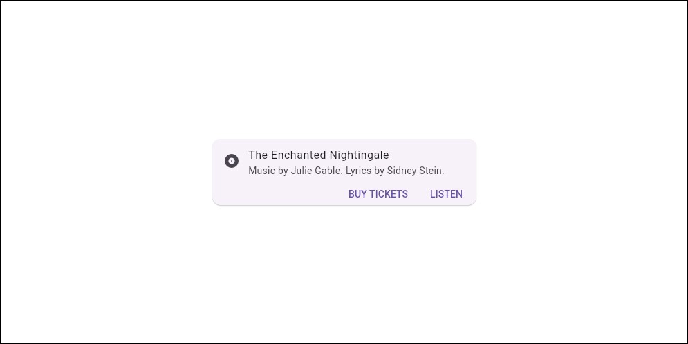 Flutter Card Widget Example