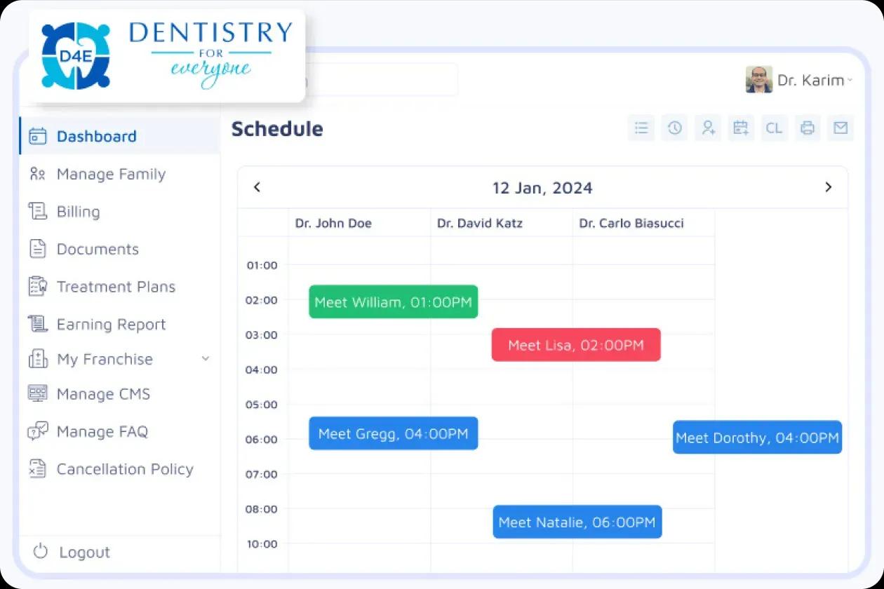 Dental Appointment Scheduling Software